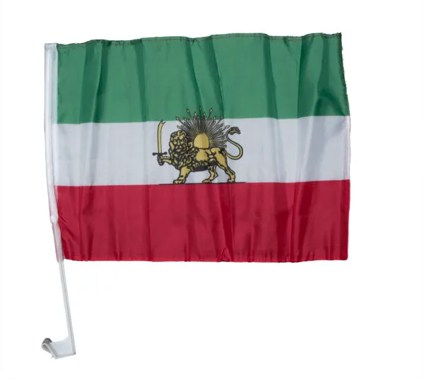 Persian Car Window Auto Lion and Sun Flag 11" x 17"  پرچم شیر و خورشید ماشین