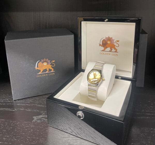 Golden lion watch women